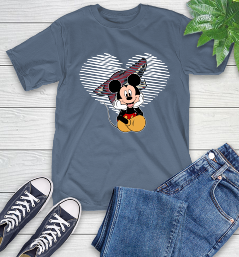 NHL Arizona Coyotes The Heart Mickey Mouse Disney Hockey T-Shirt 8