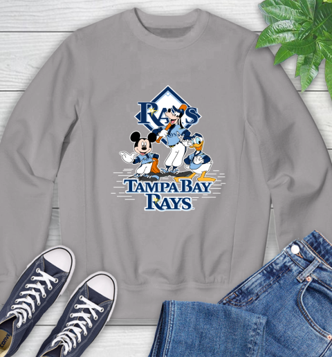 MLB Tampa Bay Rays Mickey Mouse Donald Duck Goofy Baseball T Shirt Sweatshirt 5