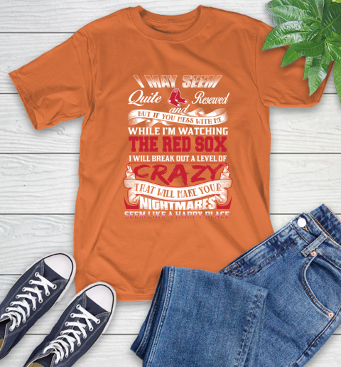 Boston Red Sox MLB Baseball Don't Mess With Me While I'm Watching My Team T-Shirt 4