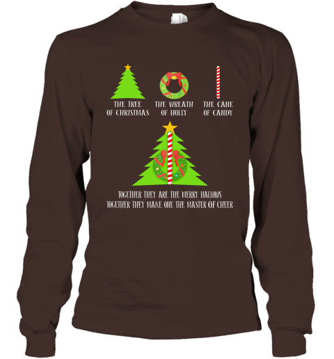 The Tree Of Christmas The Wreath Of Holly The Cane Of Candy Together Long Sleeve