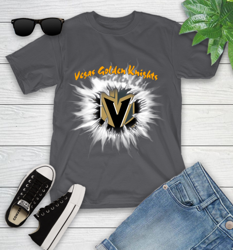 Vegas Golden Knights NHL Hockey Adoring Fan Rip Sports Youth T-Shirt 6
