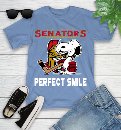 NHL New York Rangers Snoopy Perfect Smile The Peanuts Movie Hockey T Shirt Youth T-Shirt 15