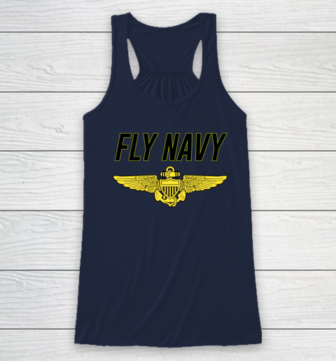 Fly Navy Shirt Pilot Wings Racerback Tank 6