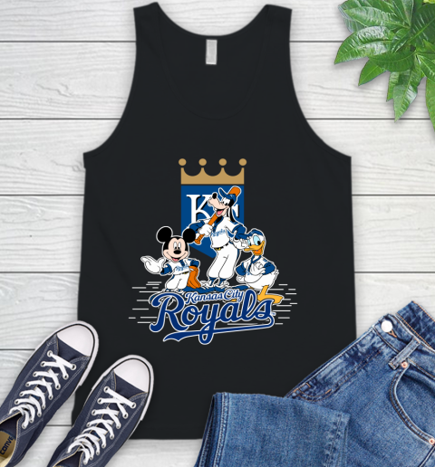 MLB Kansas City Royals Mickey Mouse Donald Duck Goofy Baseball T Shirt Tank Top