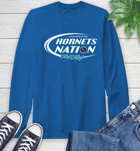 NBA A True Friend Of The Charlotte Hornets Dilly Dilly Basketball Sports Long Sleeve T-Shirt 10