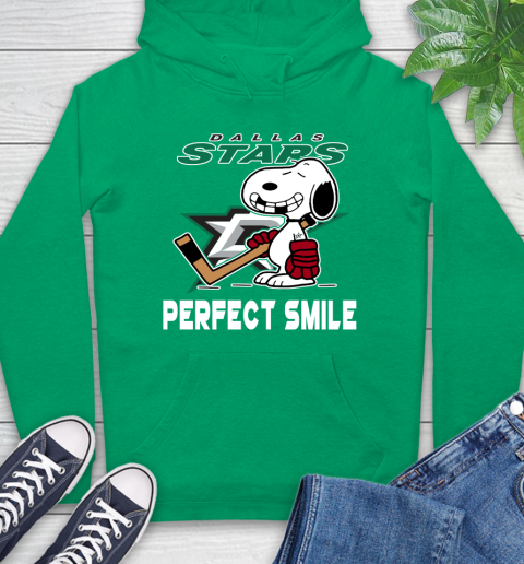 NHL Dallas Stars Snoopy Perfect Smile The Peanuts Movie Hockey T Shirt Hoodie 8