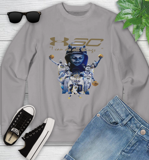 Stephen Curry I Can Do All Things Signature Youth Sweatshirt 3