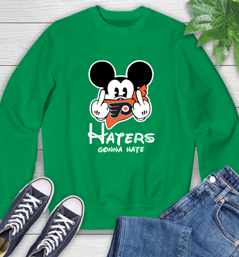 NHL Philadelphia Flyers Haters Gonna Hate Mickey Mouse Disney Hockey T Shirt Sweatshirt 7