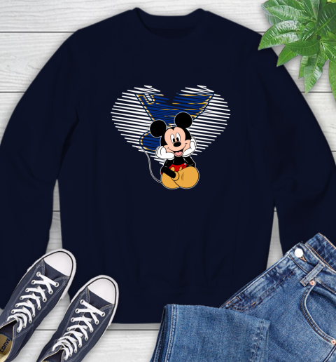NHL St.Louis Blues The Heart Mickey Mouse Disney Hockey Sweatshirt 2