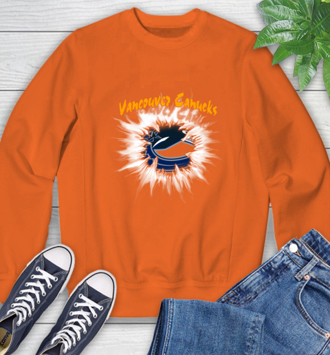 Vancouver Canucks NHL Hockey Adoring Fan Rip Sports Sweatshirt 3