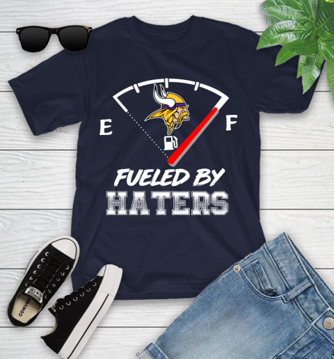 Minnesota Vikings NFL Football Fueled By Haters Sports Youth T-Shirt 2
