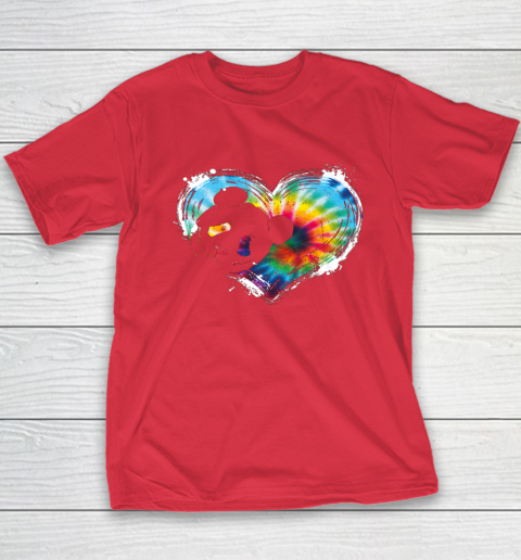 Valentine Day Panda Animal Lover Asian Bear Wildlife Tie Dye Youth T-Shirt 8