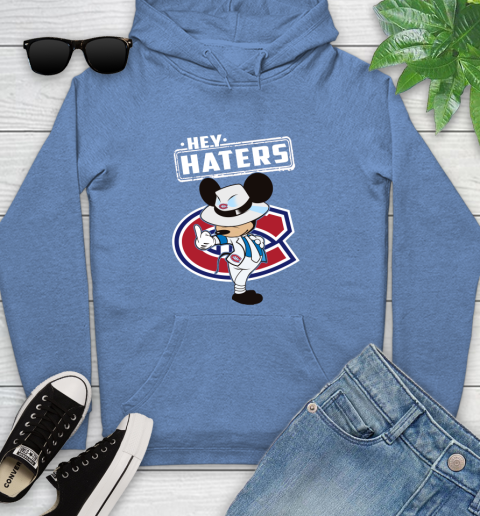 NHL Hey Haters Mickey Hockey Sports Montreal Canadiens Youth Hoodie 13