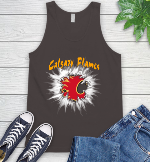 Calgary Flames NHL Hockey Adoring Fan Rip Sports Tank Top 6