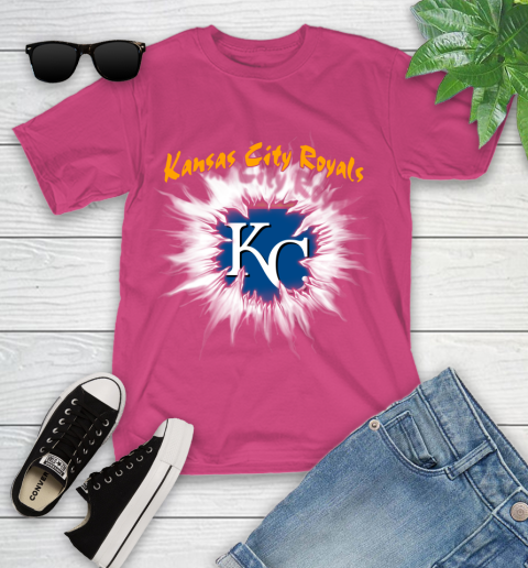 Kansas City Royals MLB Baseball Adoring Fan Rip Sports Youth T-Shirt 11