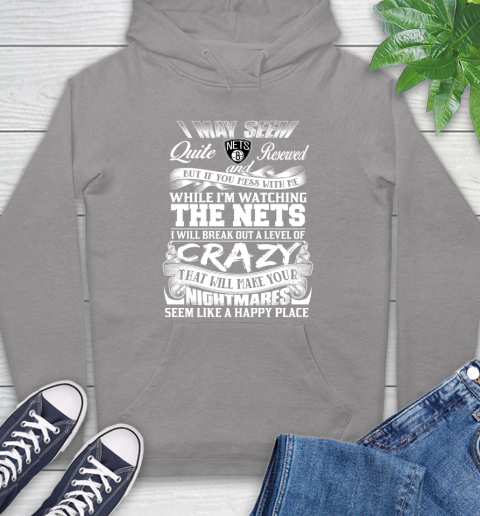 Brooklyn Nets NBA Basketball Don't Mess With Me While I'm Watching My Team Hoodie 6