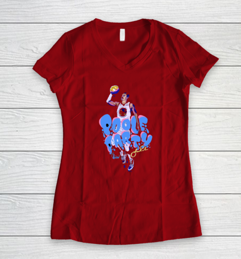Poole Party Shirt Jordan Poole Women's V-Neck T-Shirt 6