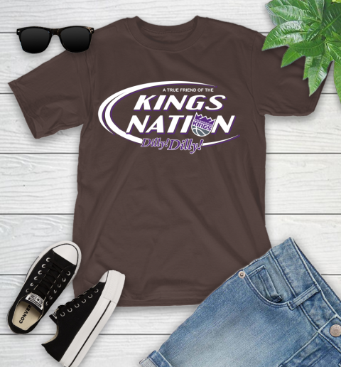 NBA A True Friend Of The Sacramento Kings Dilly Dilly Basketball Sports Youth T-Shirt 7