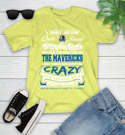 Dallas Mavericks NBA Basketball Don't Mess With Me While I'm Watching My Team Youth T-Shirt 10
