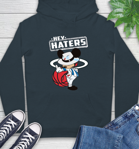 NBA Hey Haters Mickey Basketball Sports Miami Heat Hoodie 7