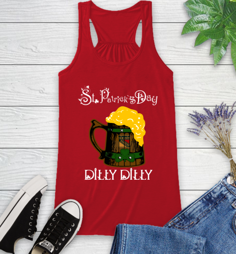 NHL New York Rangers St Patrick's Day Dilly Dilly Beer Hockey Sports Racerback Tank 5
