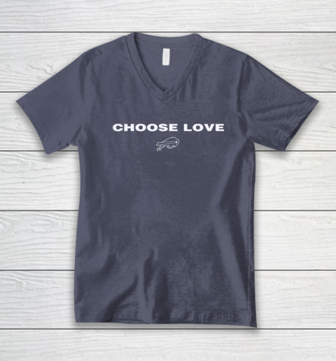 Choose Love Buffalo Bills V-Neck T-Shirt 12