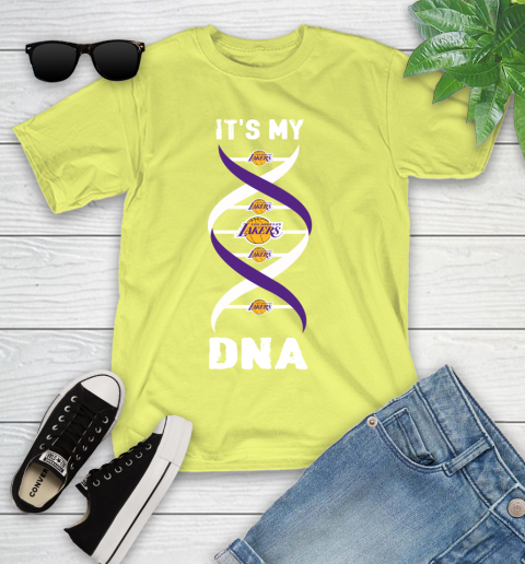 Los Angeles Lakers NBA Basketball It's My DNA Sports Youth T-Shirt 10