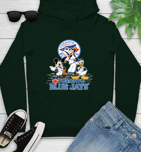 MLB Toronto Blue Jays Mickey Mouse Donald Duck Goofy Baseball T Shirt Youth Hoodie 14