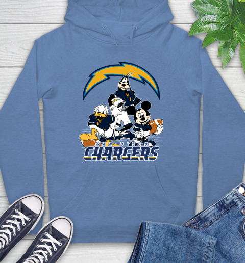 NFL San Diego Chargers Mickey Mouse Donald Duck Goofy Football Shirt Hoodie 11