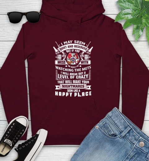 New York Mets MLB Baseball Don't Mess With Me While I'm Watching My Team Sports Youth Hoodie 7