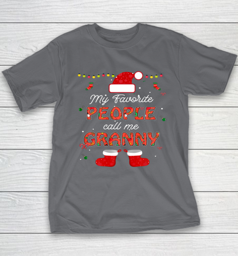 My Favorite People Call Me Granny Thanksgiving Christmas Youth T-Shirt 6