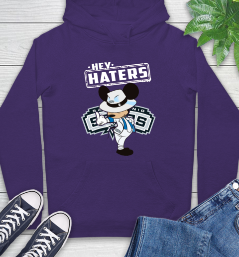 NBA Hey Haters Mickey Basketball Sports San Antonio Spurs Hoodie