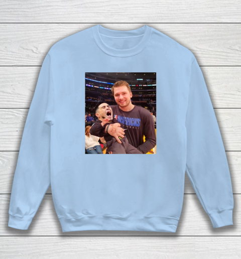 Luka Doncic Shirt Luka Doncic Holding Kevin Kno Baby Sweatshirt 4