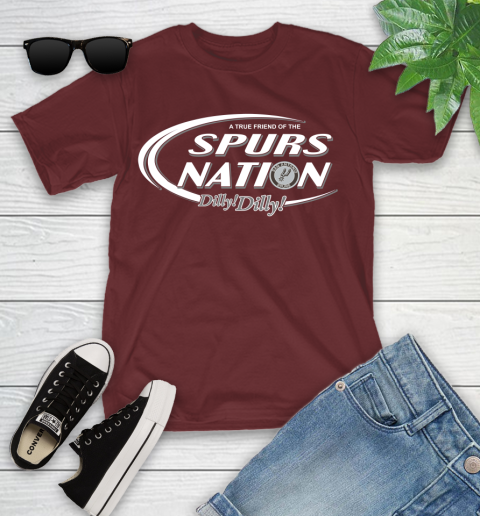 NBA A True Friend Of The San Antonio Spurs Dilly Dilly Basketball Sports Youth T-Shirt 14