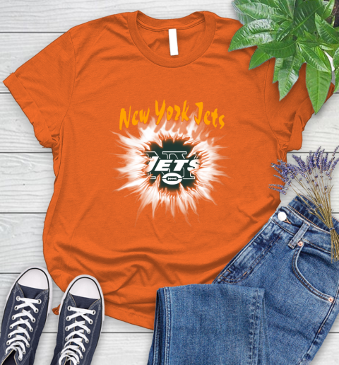 New York Jets NFL Football Adoring Fan Rip Sports Women's T-Shirt 3