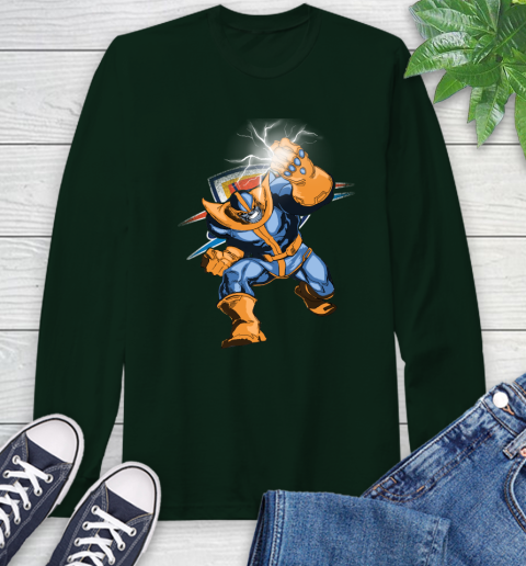 Oklahoma City Thunder NBA Basketball Thanos Avengers Infinity War Marvel Long Sleeve T-Shirt 7