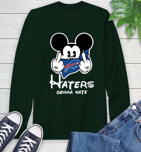 NFL Buffalo Bills Haters Gonna Hate Mickey Mouse Disney Football T Shirt Long Sleeve T-Shirt 7