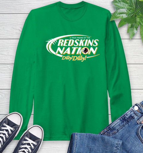 NFL A True Friend Of The Washington Redskins Dilly Dilly Football Sports Long Sleeve T-Shirt 8