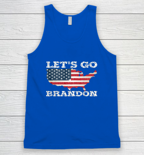 Let's Go Brandon Joe Biden Chant Impeach Biden USA Flag FJB Tank Top 3