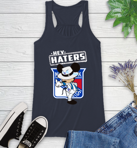 NHL Hey Haters Mickey Hockey Sports New York Rangers Racerback Tank 10