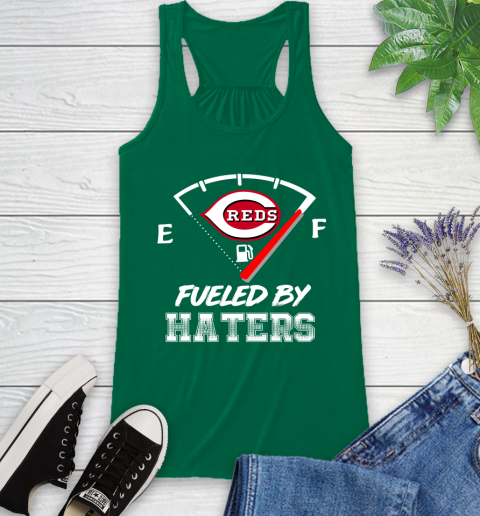 Cincinnati Reds MLB Baseball Fueled By Haters Sports Racerback Tank 7 Cincinnati Reds MLB Baseball Fueled By Haters Sports Racerback Tank - Image 7