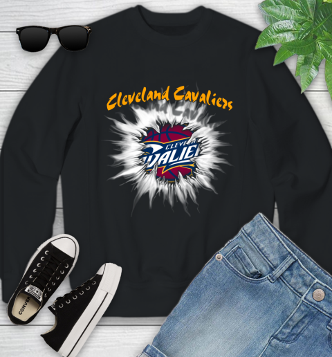 Cleveland Cavaliers NBA Basketball Rip Sports Youth Sweatshirt
