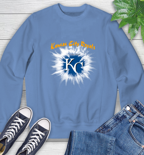 Kansas City Royals MLB Baseball Adoring Fan Rip Sports Sweatshirt 11