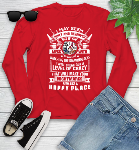 Arizona Diamondbacks MLB Baseball Don't Mess With Me While I'm Watching My Team Sports Youth Long Sleeve 11