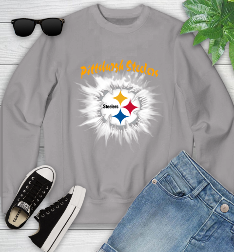Pittsburgh Steelers NFL Football Adoring Fan Rip Sports Youth Sweatshirt 3