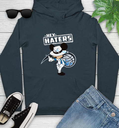 NBA Hey Haters Mickey Basketball Sports Orlando Magic Youth Hoodie 10