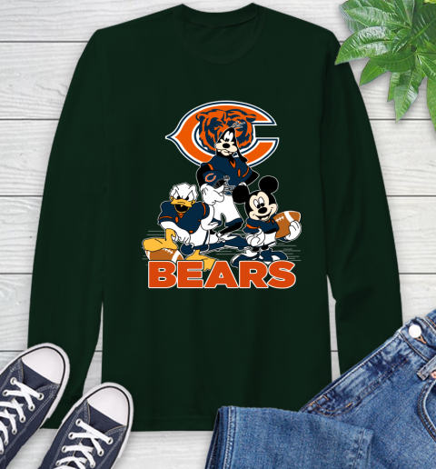 Nfl Chicago Bears Mickey Mouse Donald Duck Goofy Football Shirt