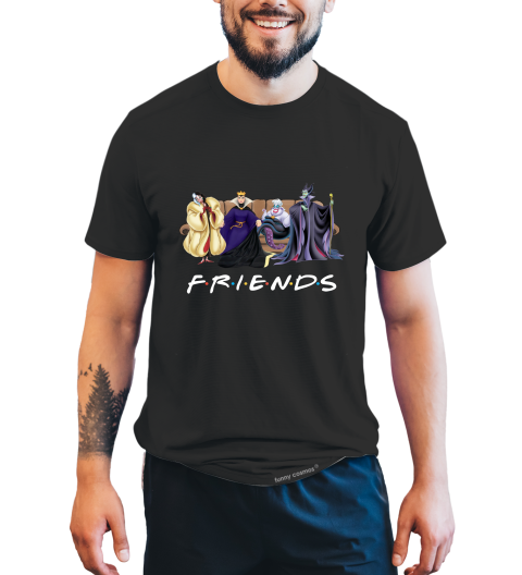 Disney Maleficent T Shirt, Disney Villains T Shirt, Cruella De Vil The Queen Ursula Maleficent Tshirt, Friends Shirt