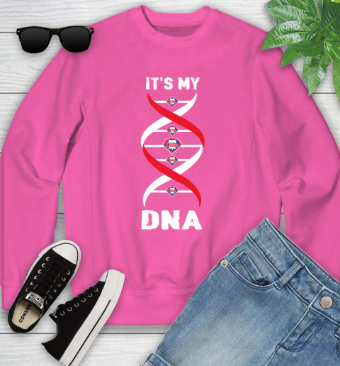 Philadelphia Phillies MLB Baseball It's My DNA Sports Youth Sweatshirt 6