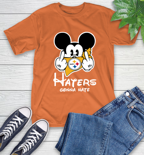 NFL Pittsburgh Steelers Haters Gonna Hate Mickey Mouse Disney Football T Shirt_000 T-Shirt 4